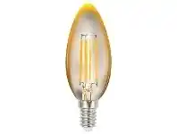 LivingStyles CLL Dimmable LED Candle Globe, E14, 2700K, Amber offer