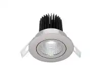 LivingStyles Gizmo Gimbal LED Downlight, 12W, 5000K, Brushed Chrome (MD640S-5) offer