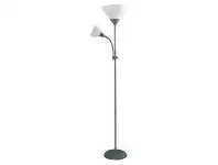 LivingStyles Georgia Metal Mother & Child Floor Lamp, Grey offer