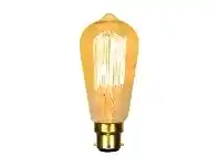 LivingStyles Allume Vintage Squirrel Cage Filament Globe, B22, ST58 Shape offer