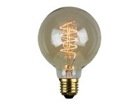LivingStyles Allume G95 Vintage Spiral Filament Globe, E27, Amber offer
