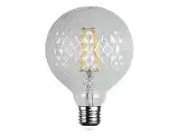 LivingStyles Allume Crystal LED Filament Globe, E27, 2200K, G125 Shape offer