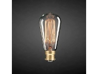 Fancy Vintage Filament Globe, Pear, B22, 25W
