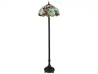 Daisyfield Tiffany Stained Glass Floor Lamp, Large