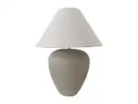 LivingStyles Picasso Ceramic Base Table Lamp, Taupe / White offer