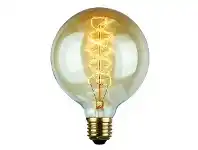 LivingStyles Allume G125 Vintage Spiral Filament Globe, E27, Amber offer