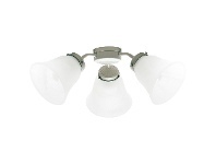 LivingStyles Auro 3 Light Fan Light, Brushed Chrome offer
