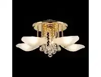 LivingStyles Catriona Asfour Crystal Batten Fix Ceiling Light, 8 Light, Gold offer