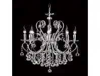 LivingStyles Persephone Asfour Crystal Chandelier, 8 Arm, Chrome offer