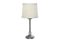 Mia Reeded Steel Sterm Table Lamp, Antique Silver