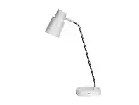 LivingStyles Rik Metak Desk lamp with USB Port, White / Chrome offer