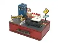 LivingStyles Boutica Tin and Wood Storage Box - Police offer