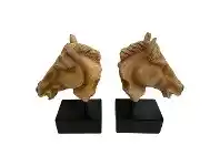 LivingStyles Nabilah 2 Piece Horse Head Bookend Set offer