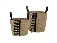 LivingStyles Tutta 2 Piece Cotton Basket Set offer