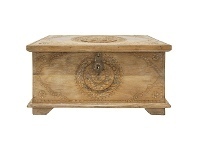 LivingStyles Guneta Mango Wood Storage Chest offer