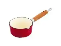 LivingStyles Chasseur Cast Iron Milk Pan, 14cm, Federation Red offer