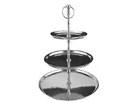 LivingStyles Lordes Aluminum 3 Tier Cake Stand offer