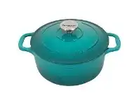 LivingStyles Chasseur Cast Iron Round French Oven, 28cm, Mediterranean offer