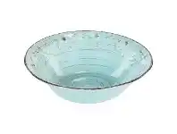 LivingStyles Dane Hill Stoneware Serving Bowl, Aqua offer