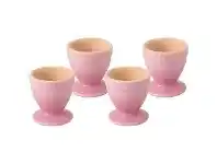 LivingStyles Chasseur La Cuisson 4 Piece Egg Cup Set, Cherry Blossom offer