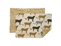 LivingStyles Cheetahs Gone Wild Cotton Table Placemat, Set of 4 offer
