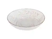 LivingStyles Dane Hill Stoneware Salad Bowl, Cream offer
