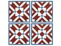 LivingStyles Telki Milano Marsala Italian Made Square Coaster, Set of 4, Red offer