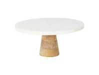 LivingStyles Mira Marble & Mango Wood Cake Stand offer