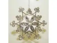 The Party People Shop Christmas Ornament - Snowflake, White offer