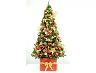 The Party People Shop Christmas Tree & Decorating Kit - 1.8 Metres, Red offer