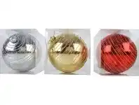 The Party People Shop Christmas Bauble - Jumbo, Glitter Assorted offer
