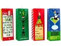 The Party People Shop Gift Bag - Christmas, Bottle Funky Assorted offer