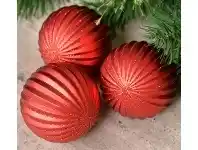 Christmas Bauble - Glitter, Rouge Red