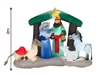 The Party People Shop Christmas Inflatables - 2 m Nativity Scene offer