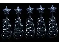 The Party People Shop Solar LED Spiral Trees 5 pk, Assorted offer