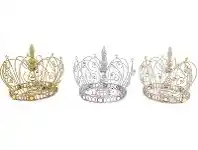 The Party People Shop Tree Topper - Crown, Glitter Wire Assorted offer