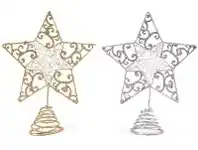 The Party People Shop Tree Topper - Star, Glitter Wire Assorted offer