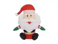 The Party People Shop Christmas Inflatables - Santa Sitting 80 cm, Battery offer