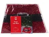 Christmas Tree Base - Tinsel, Santa Belt Design