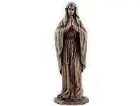 LivingStyles Veronese Cold Cast Bronze Coated Figurine, Mother Mary offer