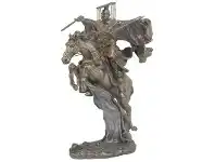 LivingStyles Veronese Cold Cast Bronze Coated Three Kingdom Legend Figurine, Liu Bei offer