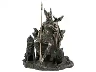 LivingStyles Veronese Cold Cast Bronze Coated Norse Mythology Figurine, Odin offer