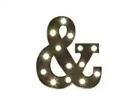 Marquee Ampersand Metal Wall Sign with LED