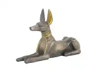 LivingStyles Veronese Cold Cast Bronze Coated Egyptian Mythology Figurine, Lying Anubis offer