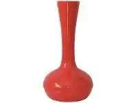 LivingStyles Patha Ceramic Long Neck Vase, Red offer