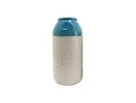 LivingStyles Mojave Textured Ceramic Vase, Large, Blue offer