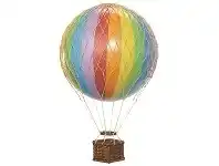 LivingStyles Floating The Skies Hot Air Balloon Model, Rainbow offer