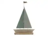 LivingStyles Cottesloe Mango Wood Sailboat Statue, Large offer