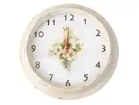 LivingStyles Doris White Wooden Clock offer