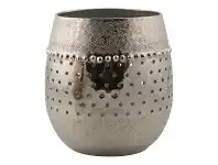 LivingStyles Kamal Aluminium Votive, Large, Silver offer